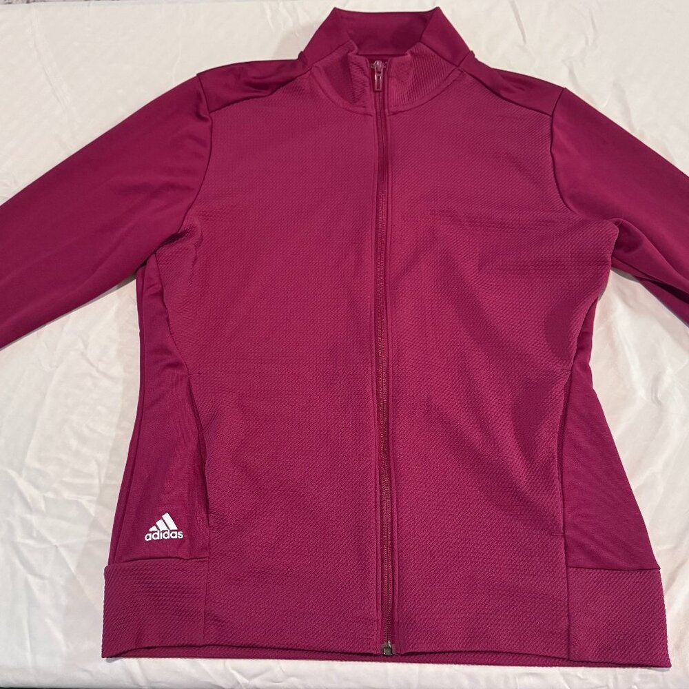 Adidas Women’s Full-Zip Performance Jacket - Pink (Size M)